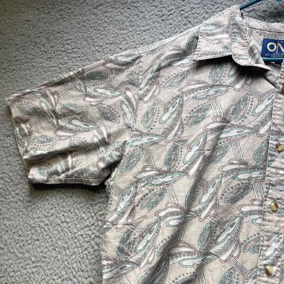 ONO Hawaiian Shirt Mens XL Aloha Camp Tropical Button Up Short Sleeve - Picture 8 of 15